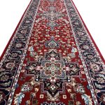 400 x 80cm Persian Kashan Design Floral Design Red Runner Rug ) (Copy) - Image 5