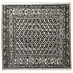 200 x 200cm Square Iranian Machine-Made Bokhara Design Rug – Cream & Grey
