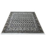 200 x 200cm Square Iranian Machine-Made Bokhara Design Rug – Cream & Grey - Image 2