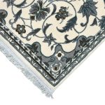Ivory & Grey Floral Persian Runner Rug