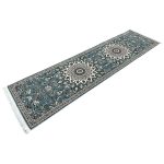 Duck Egg Blue Classic Floral Design Runner
