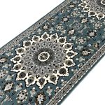 Duck Egg Blue Classic Floral Design Runner