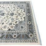400 x 300 cm Ivory & Grey Tabriz Floral Medallion Royal Rug - Image 7