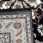400 x 300 cm Deep Navy Tabriz Floral Medallion Royal Rug - Image 8