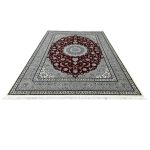 350 x 250cm Persian Kashan Elephant Feet Border Design Fine Red Rug - Image 2