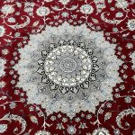 350 x 250cm Persian Kashan Elephant Feet Border Design Fine Red Rug - Image 6