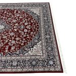 350 x 250 Royal Persian Kashan Medallion Fine Machine Made Red Rug - Image 7