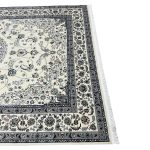 350 x 250cm Persian High Quality Cream Nain Medallion Design Rug - Image 7