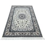 230 x 160cm Persian High Quality Cream Nain Medallion Design Rug - Image 2