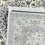 230 x 160cm Persian High Quality Cream Nain Medallion Design Rug - Image 8