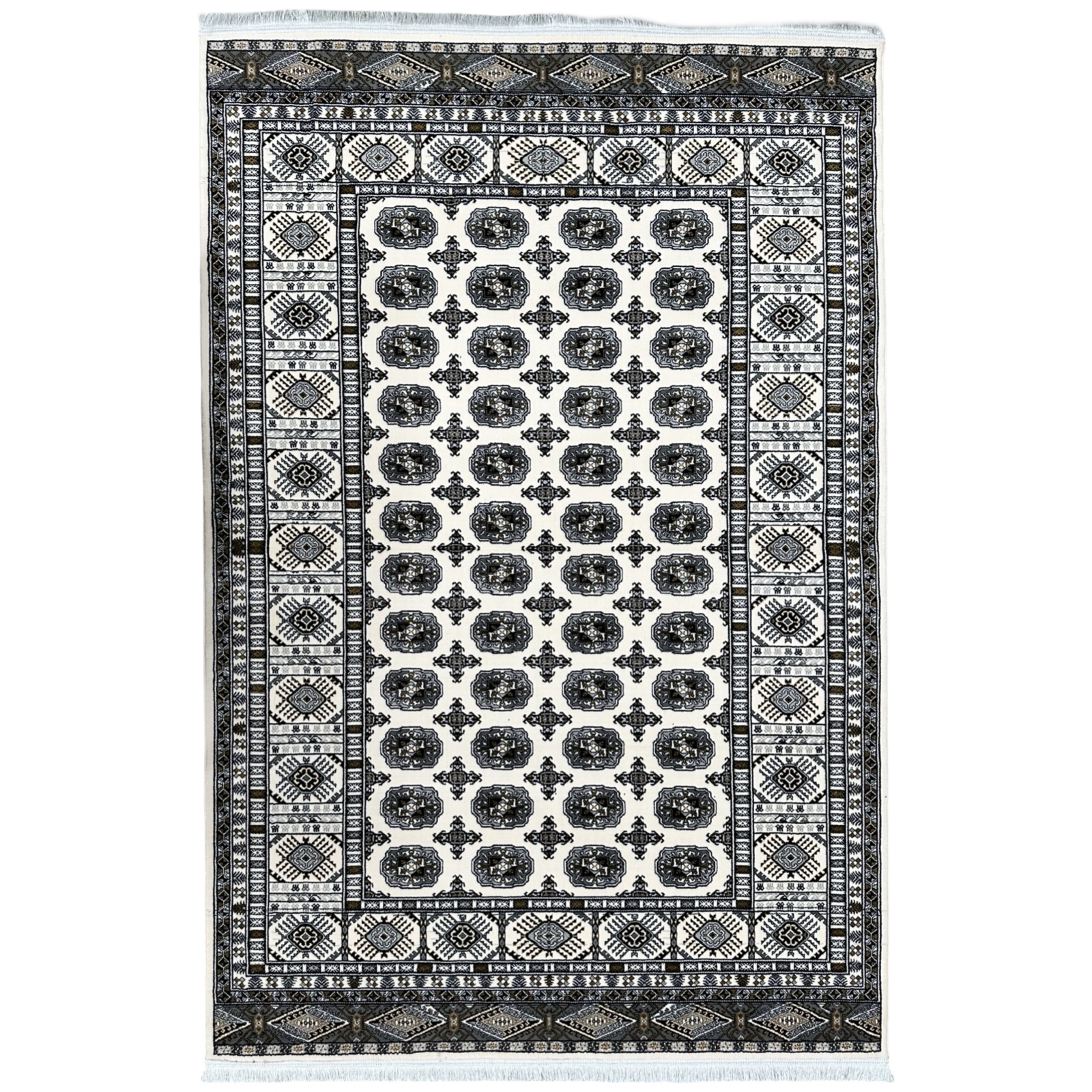 350 x 250 irrrrnkhv_25 230 x 160cm Cream Bokhara Design Fine Machine Made Rug - Image 1