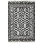 230 x 160cm Grey Bokhara Design Fine Machine Made Rug