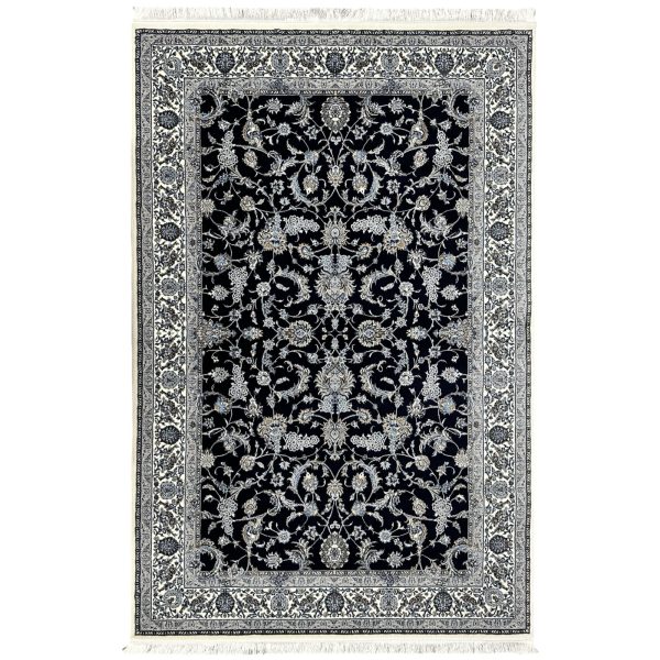 230 x 160cm Persian All Over Afshan Design Navy Fine Rug