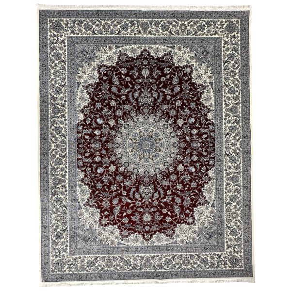 400×300 cm Luxury Persian Red Mashhad Design Rug
