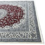 400×300 cm Luxury Persian Red Mashhad Design Rug - Image 7