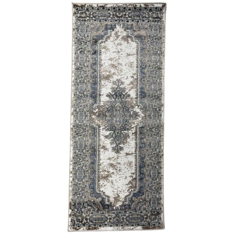 150 x 80cm Vintage Kirman Design Machine Made Rug