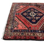 275 x 96cm Hand-Knotted Persian Hamadan Geometric Runner - Image 4