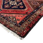 275 x 96cm Hand-Knotted Persian Hamadan Geometric Runner - Image 5