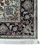 Green Iranian Heriz Design Medallion Rug - Image 7