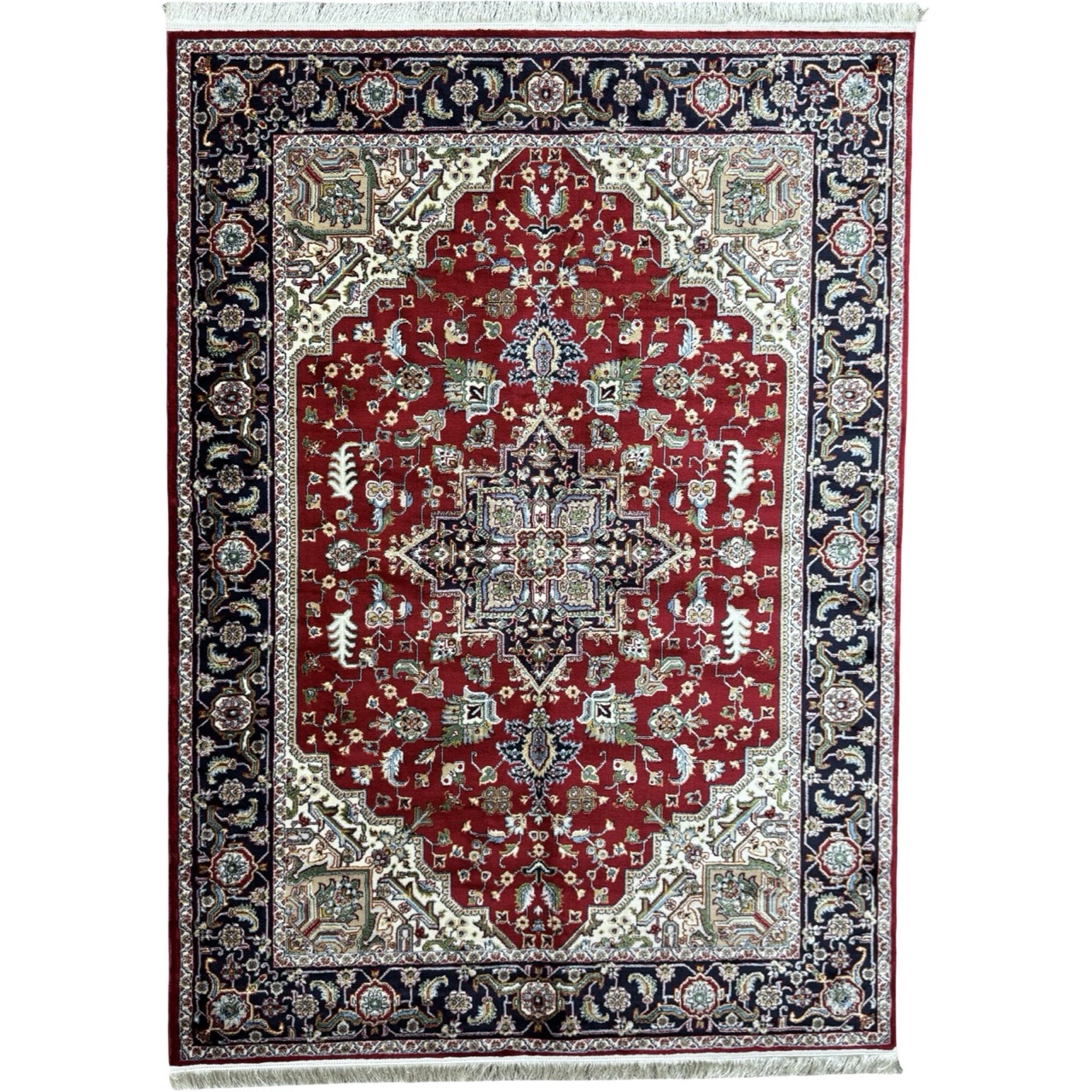 CPT-MUS3_35-Large Red Iranian Heriz Design Medallion Rug - Image 1