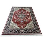 Red Iranian Heriz Design Medallion Rug - Image 2