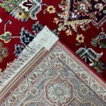 Red Iranian Heriz Design Medallion Rug - Image 7
