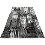 230 × 160cm Abstract Black Grey Multi Pattern Turkish Rug - Image 2