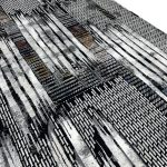 230 × 160cm Abstract Black Grey Multi Pattern Turkish Rug - Image 4