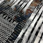230 × 160cm Abstract Black Grey Multi Pattern Turkish Rug - Image 5