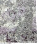 Grey Lilac Abstract Textured Turkish Rug