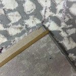 Grey Lilac Abstract Textured Turkish Rug