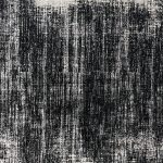 Black White Geometric Border Turkish Rug