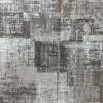 Grey Beige Textured Abstract Turkish Rug