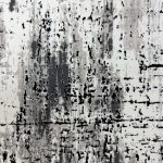 230 × 160cm Black Grey Check Border Abstract Distressed Rug - Image 5