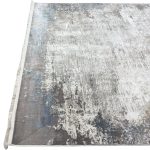 230 × 160cm Blue Grey Distressed Abstract Turkish Rug - Image 7