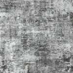 230 × 160cm Distressed Grey & Blue Abstract Turkish Rug - Image 4