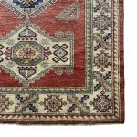 181 x 129cm Hand-Knotted Afghan Kazak Rug - Image 6