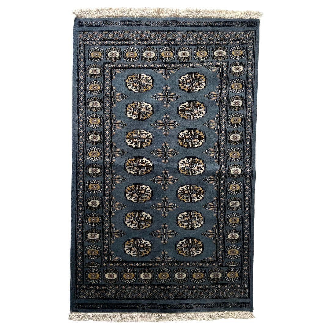 Blue Karachi Bokhara Rug Blue Karachi Bokhara Rug