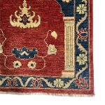 133 x 90cm Hand-Knotted Afghan Chobi Muslim Prayer Rug - Image 5