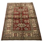 138 x 105cm Hand-Knotted Red Fine Chobi  Wool Rug - Image 3