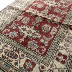 138 x 105cm Hand-Knotted Red Fine Chobi  Wool Rug - Image 4