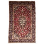 310cm x 200cm Hand-Knotted Persian Kashan Floral Medallion Rug
