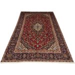 310cm x 200cm Hand-Knotted Persian Kashan Floral Medallion Rug - Image 2