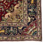 290 x 200cm Hand-Knotted Persian Tabriz Hunting Scene Wool Rug - Image 10
