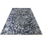 Ultra Vintage Reload Grey Navy Wool Rug