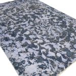 Ultra Vintage Reload Grey Navy Wool Rug