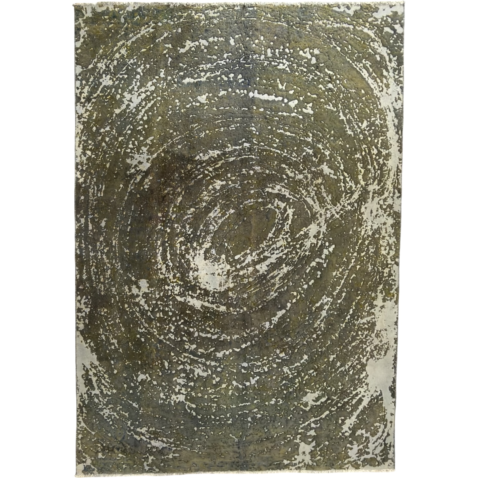 Reload2_2 Ultra Vintage Reload Olive Green Rug