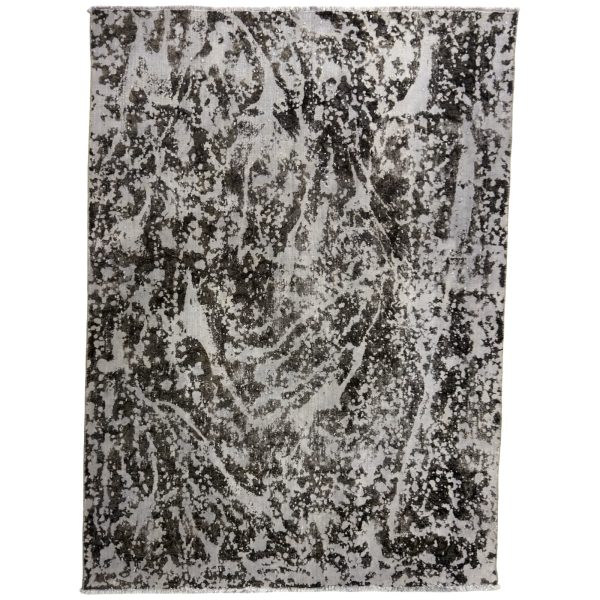 260 x 187cm Hand Knotted Ultra Vintage Reload Grey Wool Rug