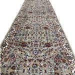400 x 80cm Persian All Over Afshan Design Machine Made Beige Runner Rug - Image 4