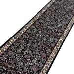 400 x 80cm Persian All Over Afshan Design Machine Made Navy Runner Rug - Image 6